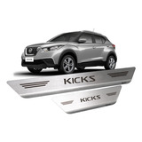 Kit Soleira De Porta Aço Inox Escovado Nissan Kicks