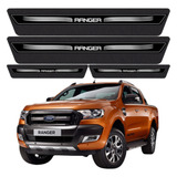 Kit Soleira Ford Ranger Protetor Porta