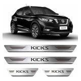 Kit Soleira Resinada Acabamento Porta Nissan Kicks Após 201