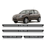 Kit Soleira Resinada Entrada Porta Chevrolet Celta 04 Unidad