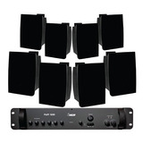 Kit Som 8 Jbl C621p + Pwm1600 Fm 400wrms Rest,loja,academia