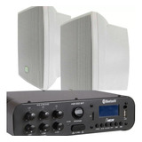 Kit Som Ambiente Amplificado100w C/bluetooth+02cxs Jbl
