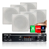 Kit Som Ambiente Amplificador Bt Fm+6