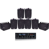 Kit Som Ambiente Amplificador Ls600 Pro