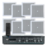 Kit Som Ambiente Bluetooth Frahm Slim 1600 + 8 Arandelas Jbl
