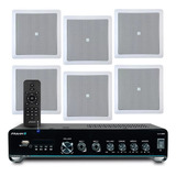 Kit Som Ambiente Teto Gesso Embutir Frahm + 6 Arandelas Jbl