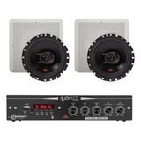 Kit Som Ambiente Ths 1800 Taramps + 2 Arandelas Quad Jbl 50w