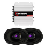 Kit Som Automotivo 6x9 Hiken 200w + Módulo Taramps Ts400x4