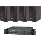 Kit Som Bar Igreja Show Pwm1600 + 4 Saga 8 Passiva Donner