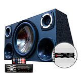 Kit Som Caixa Trio Sub Hurricane Aparelho Bluetooth Taramps