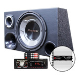 Kit Som Caixa Trio Sub Pioneer Aparelho Bluetooth Taramps