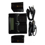 Kit Sony 2-np-f970+1/carregador Duplo Digital Aguiapower