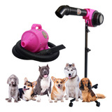Kit Soprador E Secador Profissional Banho Tosa Pet Shop Rosa