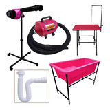 Kit Soprador Secador Banheira Mesa Pet Shop Banho Tosa