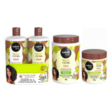 Kit Sos Cachos Coco Shampoo Condicionador Mascara E Creme
