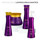 Kit Sos Louros Shampoo Máscara Gloss Reconstrutor Stop Flash