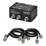 Kit Splitter Passivo As 212 2 Canais Sem Fio + 4 Cabos 50cm