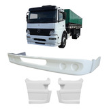 Kit Spoiler E Tampa Estribo Caminhão Mb Atego 2008 A 2011