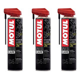 Kit Spray Lubrificante Corrente Motul C4 400ml C 3 Unidades