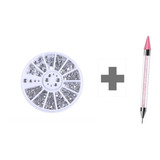 Kit Strass Nail Art Pedras Decoração + Caneta Pega Strass