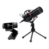 Kit Stream Webcam Logitech C922 +