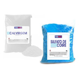 Kit Sulfato De Cobre + Cal Virgem P/ Fazer Calda Bordalesa