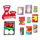 Kit Super Feirinha Brinquedo Infantil Alimentos Cozinha