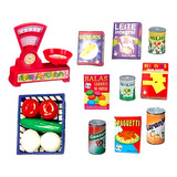 Kit Super Feirinha Brinquedo Infantil Alimentos
