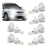 Kit Super Led Audi A3 2002 2003 2004 Farol E Milha 6000k