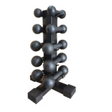 Kit Suporte 5 Pares + Halteres De 1 A 5kg Injetados