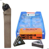 Kit Suporte P/ Torno Mtjnr 2020 + Pastilha Tnmg160408 Korloy