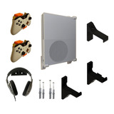 Kit Suporte Xbox One S Parede 1 Console 2 Controles Headset