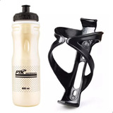 Kit Suporte+garrafinha Térmica/caramanhola/bike 650mlsqueeze