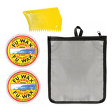Kit Surf 2 Parafina Fu Wax + 1 Raspador Parafina Surf Fu Wax