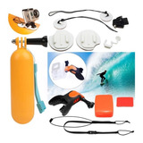 Kit Surf Flutuante Floaty Suporte Boca Mergulho Boia Gopro