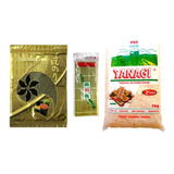 Kit Sushi Arroz Japones 1kg + Esteira + Alga Nori 