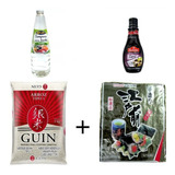 Kit Sushi Arroz Japones Kg + Nori 10 F + Tempero+ Tarê H8