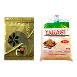 Kit Sushi Arroz Japonês Yanagi + Alga Nori 10 Folhas - Tetsu