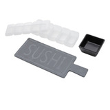 Kit Sushi Kawasaki Tábua Ardósia Comida Japonesa Completo 3p