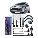 Kit Suspensao Amortecedor Bandeja Bieleta Pivo Terminal 307