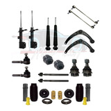 Kit Suspensao Amortecedor Bandeja Bieleta Pivo Terminal C4