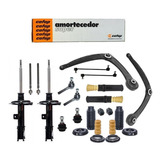 Kit Suspensao Amortecedor Bandeja Pivo Bieleta Terminal C4