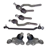 Kit Suspensão Barra Direção Pivô 4 Ponteira Terminal Omega