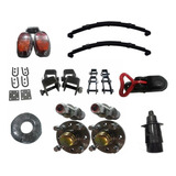 Kit Suspensão Carretinha 500kg Munheca Kit Eletrico Completo