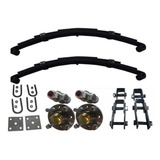 Kit Suspensão P/ Carretinha 500kg - Cubo Multifuros Completo