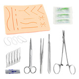 Kit Sutura Simulador Avançado , Bisturi , Almofada
