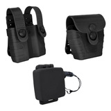 Kit Tab Lock Fast Bélica + Fiel Retrátil Liso - Preto