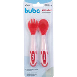 Kit Talher Flexível E Termossensível Rosa 12617 - Buba