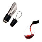 Kit Tampa Rolha E Bico Dosador Em Aço Inox Vinho