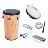 Kit Tantan 951 + Pandeiro + Reco + Agogô + Tamborim + Ganzá
